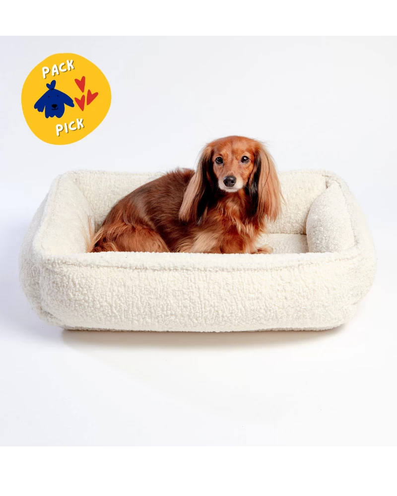 BOWSER'S PET PRODUCTS Urban Lounger In Ivory Sheepskin (Direct-Ship)