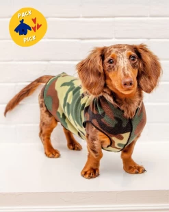 GOLD PAW Stretch Fleece Pullover In Modern Camo Print