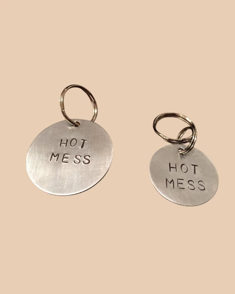 WOWIE GOODS Hot Mess Round ID Tag (Custom/Drop-Ship) (Made In The USA) - Image 2
