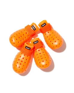 WAGWEAR WagWellies Mojave Dog Boots In Neon Orange