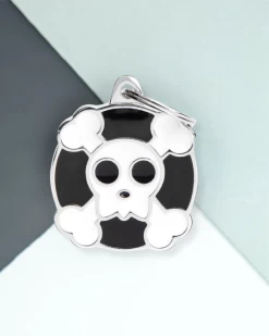 MY FAMILY (Not So Scary) Skull Custom Pet ID Tag