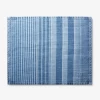 MI COCINA Striped Denim Placemat In Light Wash (Made In The USA)
