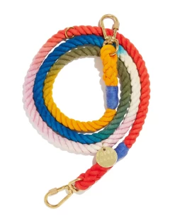 FOUND MY ANIMAL Adjustable Rope Dog Lead In Henri Ombre (Made In The USA)