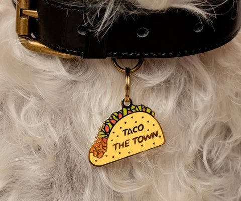 TWO TAILS PET COMPANY Taco The Town ID Tag (Custom/Drop-Ship) - Image 3