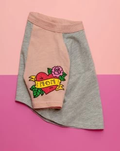 MODERN BEAST Mom Tattoo Tee In Pink