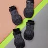 FOU FOU BRANDS Rubber Dipped Dog Sock Boots In Black