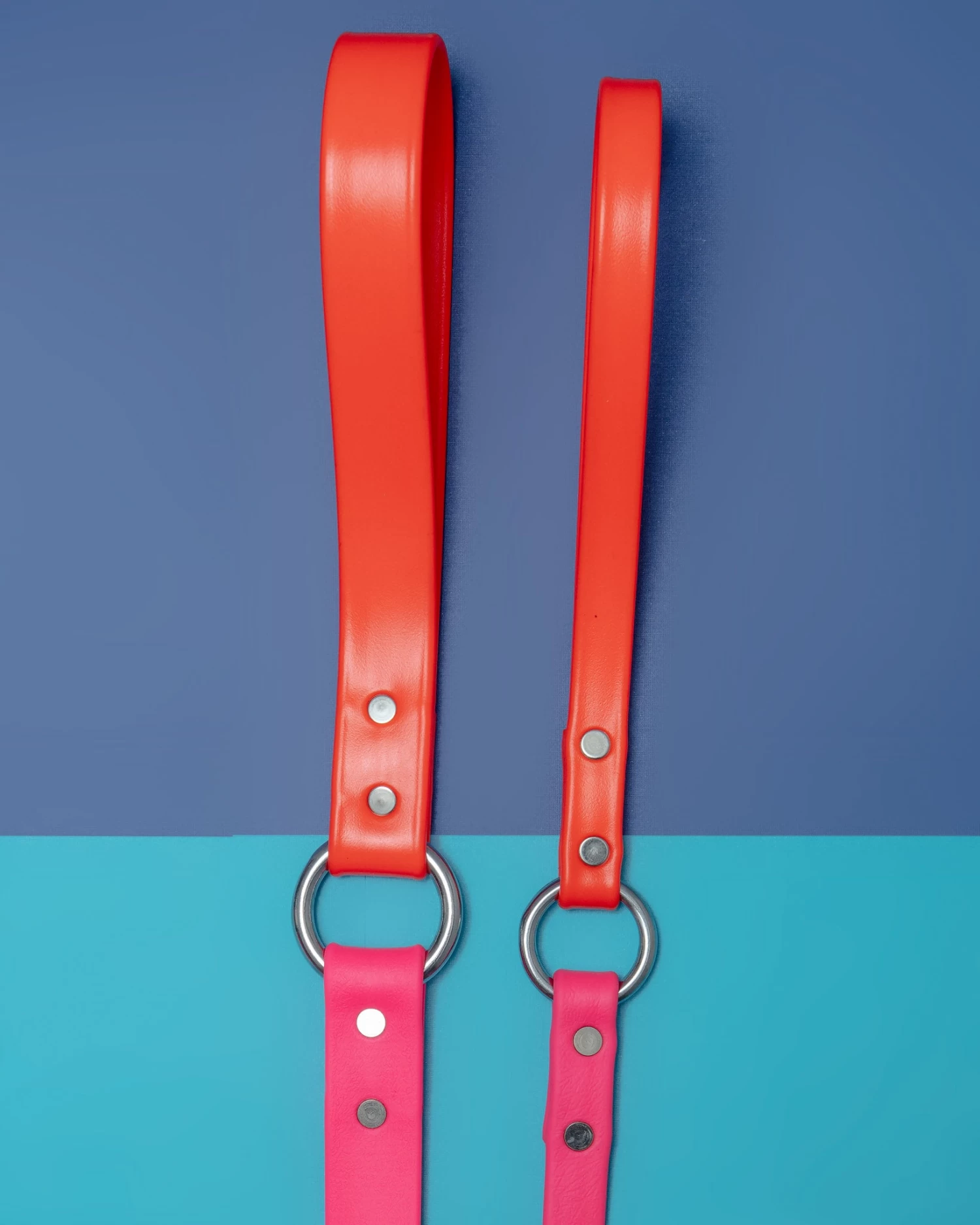 DOG & CO. COLLECTION City Leash In Neon Pink & Neon Orange (4 Or 6 Foot) (Made In The USA) - Image 7