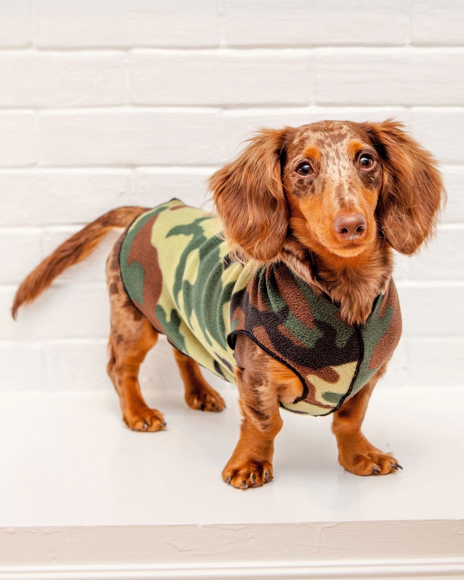GOLD PAW Stretch Fleece Pullover In Modern Camo Print - Image 4