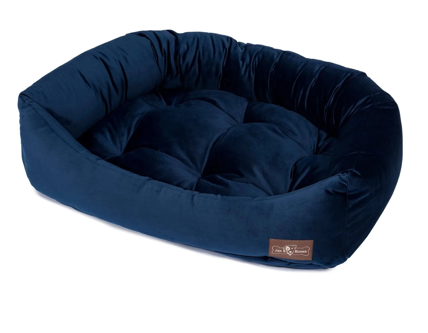 JAX & BONES Napper Dog Bed In Plush Velour (Direct-Ship) (Made In The USA) - Image 3